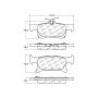 CENTRIC PARTS 105.20250 Posi Quiet Ceramic Brake Pads with Shims and Hardware