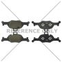 CENTRIC PARTS 105.60070 Posi Quiet Ceramic Brake Pads with Shims