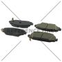 CENTRIC PARTS 105.61040 Posi Quiet Ceramic Brake Pads with Shims and Hardware