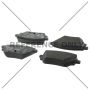 CENTRIC PARTS 105.61160 Posi Quiet Ceramic Brake Pads with Shims and Hardware