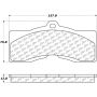 CENTRIC PARTS 106.00080 Posi Quiet Extended Wear Brake Pads with Shims and Hardware