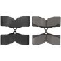 CENTRIC PARTS 106.00080 Posi Quiet Extended Wear Brake Pads with Shims and Hardware