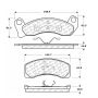 CENTRIC PARTS 106.02000 Posi Quiet Extended Wear Brake Pads with Shims and Hardware