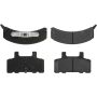CENTRIC PARTS 106.03680 Posi Quiet Extended Wear Brake Pads with Shims and Hardware