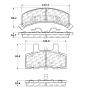 CENTRIC PARTS 106.03690 Posi Quiet Extended Wear Brake Pads with Shims and Hardware
