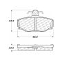 CENTRIC PARTS 106.03910 Posi Quiet Extended Wear Brake Pads with Shims and Hardware