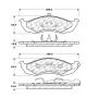 CENTRIC PARTS 106.04170 Posi Quiet Extended Wear Brake Pads with Shims and Hardware