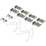 CENTRIC PARTS 106.04330 Posi Quiet Extended Wear Brake Pads with Shims and Hardware