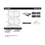 CENTRIC PARTS 106.04360 Posi Quiet Extended Wear Brake Pads with Shims and Hardware