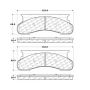 CENTRIC PARTS 106.04500 Posi Quiet Extended Wear Brake Pads with Shims and Hardware