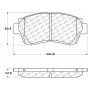 CENTRIC PARTS 106.04760 Posi Quiet Extended Wear Brake Pads with Shims and Hardware