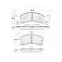CENTRIC PARTS 106.05050 Posi Quiet Extended Wear Brake Pads with Shims and Hardware