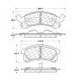 CENTRIC PARTS 106.05060 Posi Quiet Extended Wear Brake Pads with Shims and Hardware
