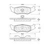 CENTRIC PARTS 106.05120 Posi Quiet Extended Wear Brake Pads with Shims and Hardware