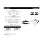 CENTRIC PARTS 106.05291 Posi Quiet Extended Wear Brake Pads with Shims and Hardware
