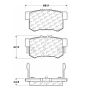 CENTRIC PARTS 106.05370 Posi Quiet Extended Wear Brake Pads with Shims and Hardware