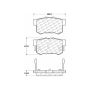 CENTRIC PARTS 106.05372 Posi Quiet Extended Wear Brake Pads with Shims and Hardware