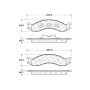 CENTRIC PARTS 106.05570 Posi Quiet Extended Wear Brake Pads with Shims and Hardware