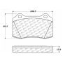 CENTRIC PARTS 106.05920 Posi Quiet Extended Wear Brake Pads with Shims and Hardware