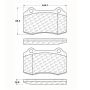 CENTRIC PARTS 106.05921 Posi Quiet Extended Wear Brake Pads with Shims