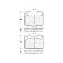 CENTRIC PARTS 106.06310 Posi Quiet Extended Wear Brake Pads with Shims and Hardware