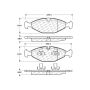 CENTRIC PARTS 106.06400 Posi Quiet Extended Wear Brake Pads with Shims