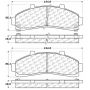 CENTRIC PARTS 106.06520 Posi Quiet Extended Wear Brake Pads with Shims and Hardware