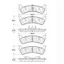 CENTRIC PARTS 106.06670 Posi Quiet Extended Wear Brake Pads with Shims and Hardware