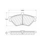 CENTRIC PARTS 106.06780 Posi Quiet Extended Wear Brake Pads with Shims and Hardware