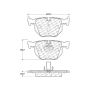 CENTRIC PARTS 106.06831 Posi Quiet Extended Wear Brake Pads with Shims and Hardware