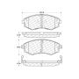 CENTRIC PARTS 106.07002 Posi Quiet Extended Wear Brake Pads with Shims and Hardware