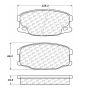 CENTRIC PARTS 106.07340 Posi Quiet Extended Wear Brake Pads with Shims