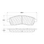 CENTRIC PARTS 106.07570 Posi Quiet Extended Wear Brake Pads with Shims and Hardware