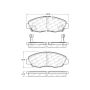 CENTRIC PARTS 106.07641 Posi Quiet Extended Wear Brake Pads with Shims and Hardware