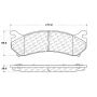 CENTRIC PARTS 106.07850 Posi Quiet Extended Wear Brake Pads with Shims and Hardware