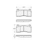 CENTRIC PARTS 106.08100 Posi Quiet Extended Wear Brake Pads with Shims