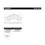 CENTRIC PARTS 106.08250 Posi Quiet Extended Wear Brake Pads with Shims and Hardware