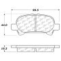 CENTRIC PARTS 106.08281 Posi Quiet Extended Wear Brake Pads with Shims and Hardware
