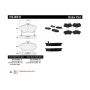 CENTRIC PARTS 106.08410 Posi Quiet Extended Wear Brake Pads with Shims and Hardware