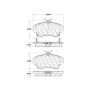 CENTRIC PARTS 106.08411 Posi Quiet Extended Wear Brake Pads with Shims and Hardware