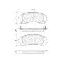 CENTRIC PARTS 106.08440 Posi Quiet Extended Wear Brake Pads with Shims and Hardware