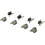 CENTRIC PARTS 106.08440 Posi Quiet Extended Wear Brake Pads with Shims and Hardware