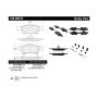 CENTRIC PARTS 106.08570 Posi Quiet Extended Wear Brake Pads with Shims and Hardware