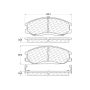 CENTRIC PARTS 106.08640 Posi Quiet Extended Wear Brake Pads with Shims and Hardware