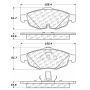 CENTRIC PARTS 106.08690 Posi Quiet Extended Wear Brake Pads with Shims and Hardware