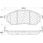 CENTRIC PARTS 106.08881 Posi Quiet Extended Wear Brake Pads with Shims and Hardware