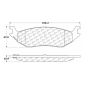 CENTRIC PARTS 106.08980 Posi Quiet Extended Wear Brake Pads with Shims and Hardware