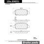 CENTRIC PARTS 106.09051 Posi Quiet Extended Wear Brake Pads with Shims and Hardware