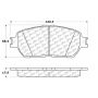 CENTRIC PARTS 106.09061 Posi Quiet Extended Wear Brake Pads with Shims and Hardware