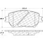 CENTRIC PARTS 106.09081 Posi Quiet Extended Wear Brake Pads with Shims and Hardware